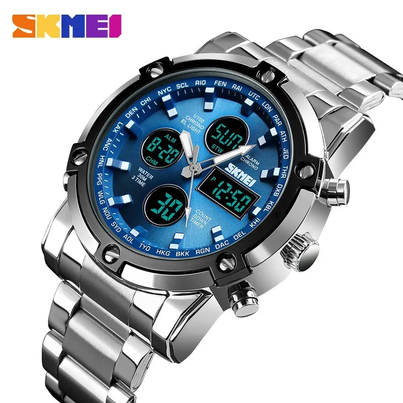 Skmei 1389 นาฬิกาดิจิตอลแสดงเว - Gold 6138 บทวิจารณ์และราคา